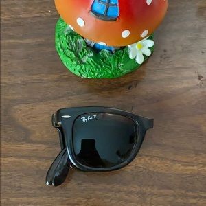 rayban folded polarized sunglasses